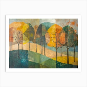 Autumn Trees 2 Art Print