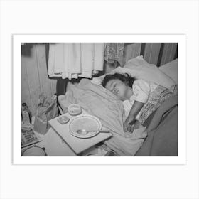 Sick Child In Bedroom Of House In The Mexican Section, Seven Children And Two Adults Sleep In Two Small Rooms A Art Print