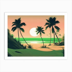 Vector Landscape V2 4 Art Print