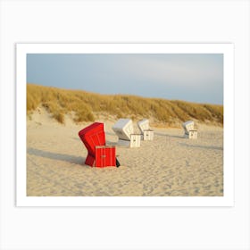 Chairs On The Beach Art Print