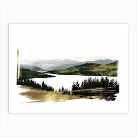 Landscape Painting 46 Art Print