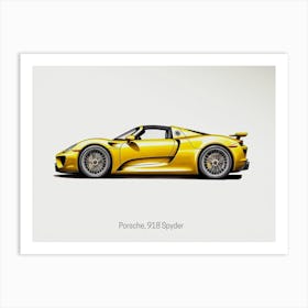 Porsche 918 Spyder Car Style Art Print