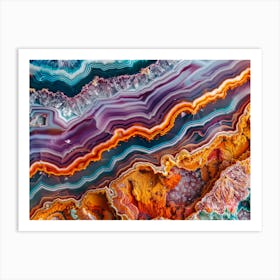 agate slice Art Print