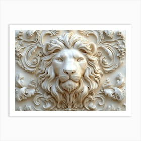 Lion Head Art Print