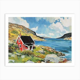 Norwegian Fjord - expressionism Art Print