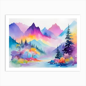 Mountain landscapes 16 Art Print