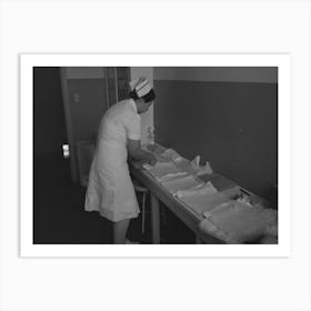 Surgery Nurse At The Cairns General Hospital At The Fsa (Farm Security Administration) Farmworkers Communi Art Print