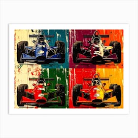 Types Of Auto Racing Cars - 4 Racing Art Print