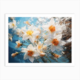 Water Daffodils Art Print
