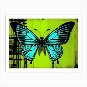 Blue Butterfly 3 Art Print