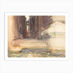 The Calle Della Rosa With The Monte Di Pietà, Venice, John Singer Sargent Art Print