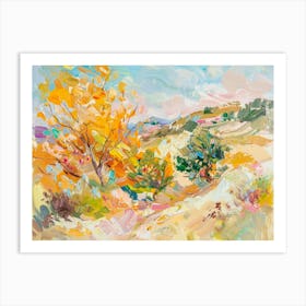 Autumn Landscape Painting 2 Art Print