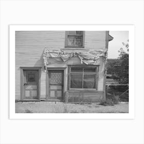 Oil Station And House, Gemmel, Minnesota By Russell Lee Art Print