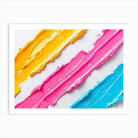 Colorful Paint Splatters Art Print