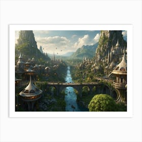 Fantasy City 23 Art Print