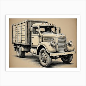 Old Fashioned Truck - vintage collection  Art Print