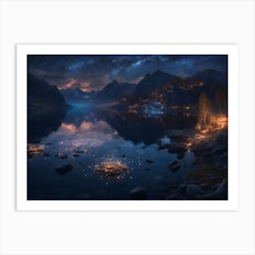 Night In The Forest Art Print