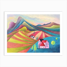 House In The Mountains Art Print