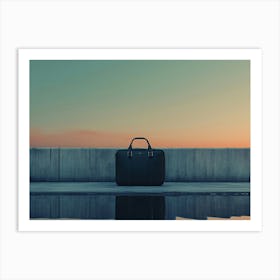 Portrait Of A Bag At Sunset Art Print