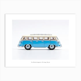 Toy Car Volkswagen Drag Bus Blue Poster Art Print