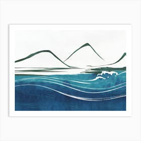 Waves In The Ocean Art Print