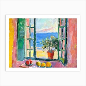 Open Window Lemos Matisse Style Landscape Art Print