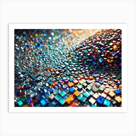 Abstract Cubes 2 Art Print