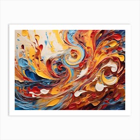 Abstract Painting Paintings Art Print 3 Art Print