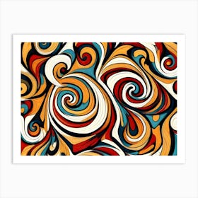 Abstract Swirls 5 Art Print