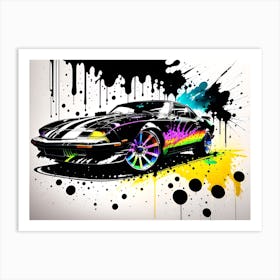 Graffiti Car Art Print