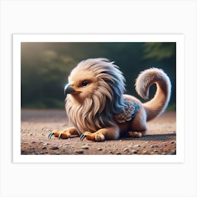 Ethereal Birdlion Baby Art Print