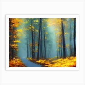 Autumn Forest 30 Art Print