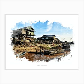 Kompong Pluk, Cambodia Art Print