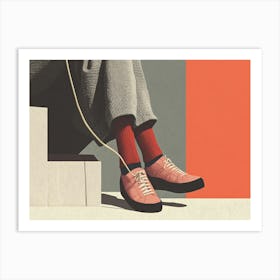 Pair Of Sneakers Art Print