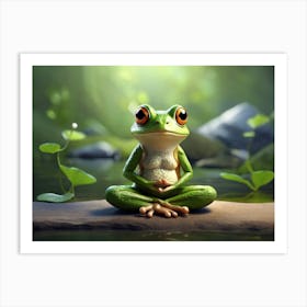 Frog Meditation 7 Art Print