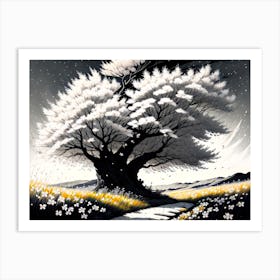 Snowy Tree 1 Art Print