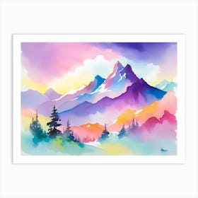 Mountain landscapes 10 Art Print