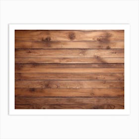 Brown wood plank texture background 6 Art Print