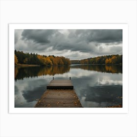 Dock In Autumn Art Print