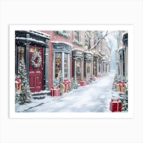 Christmas In New York City Art Print