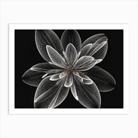 Glowing Flower 9 Art Print