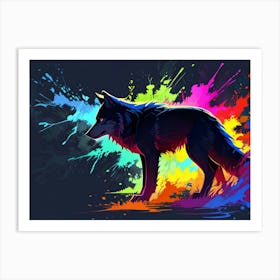 Wolf Painting 11 Art Print