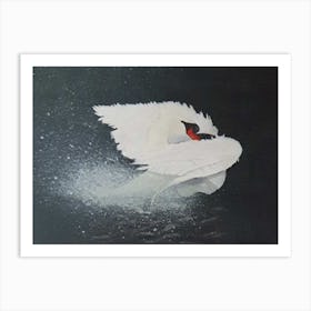 Night Swan Art Print