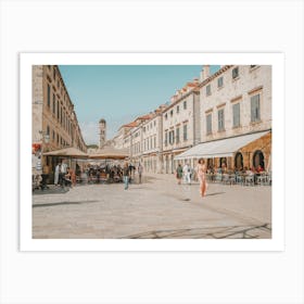 Stradun Market Art Print