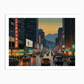 Hong Kong City 1 Art Print