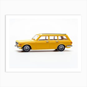 Toy Car 71 Datsun Bluebird 510 Wagon Yellow Art Print