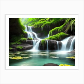 Tropical Falls 5 Art Print