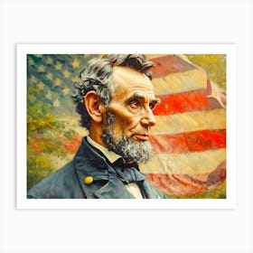 Portrait of a man. Art Print