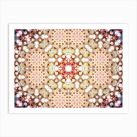 Beige Abstraction Pattern Art Print