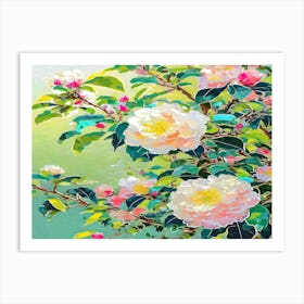 Camellia Painting 3 Art Print